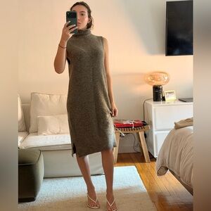 Sleeveless Turtleneck Dress